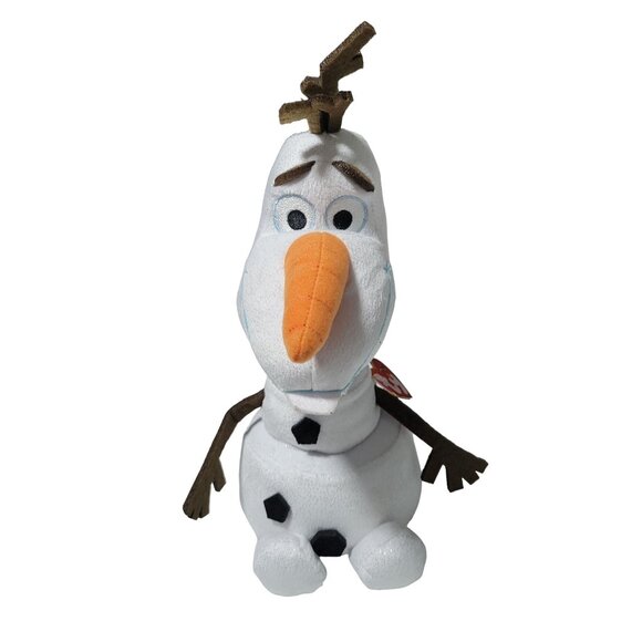 Disney Frozen Olaf Snowman 12 inch Plush Stuffed Animal Toy TY Beanie Babies - Picture 1 of 8